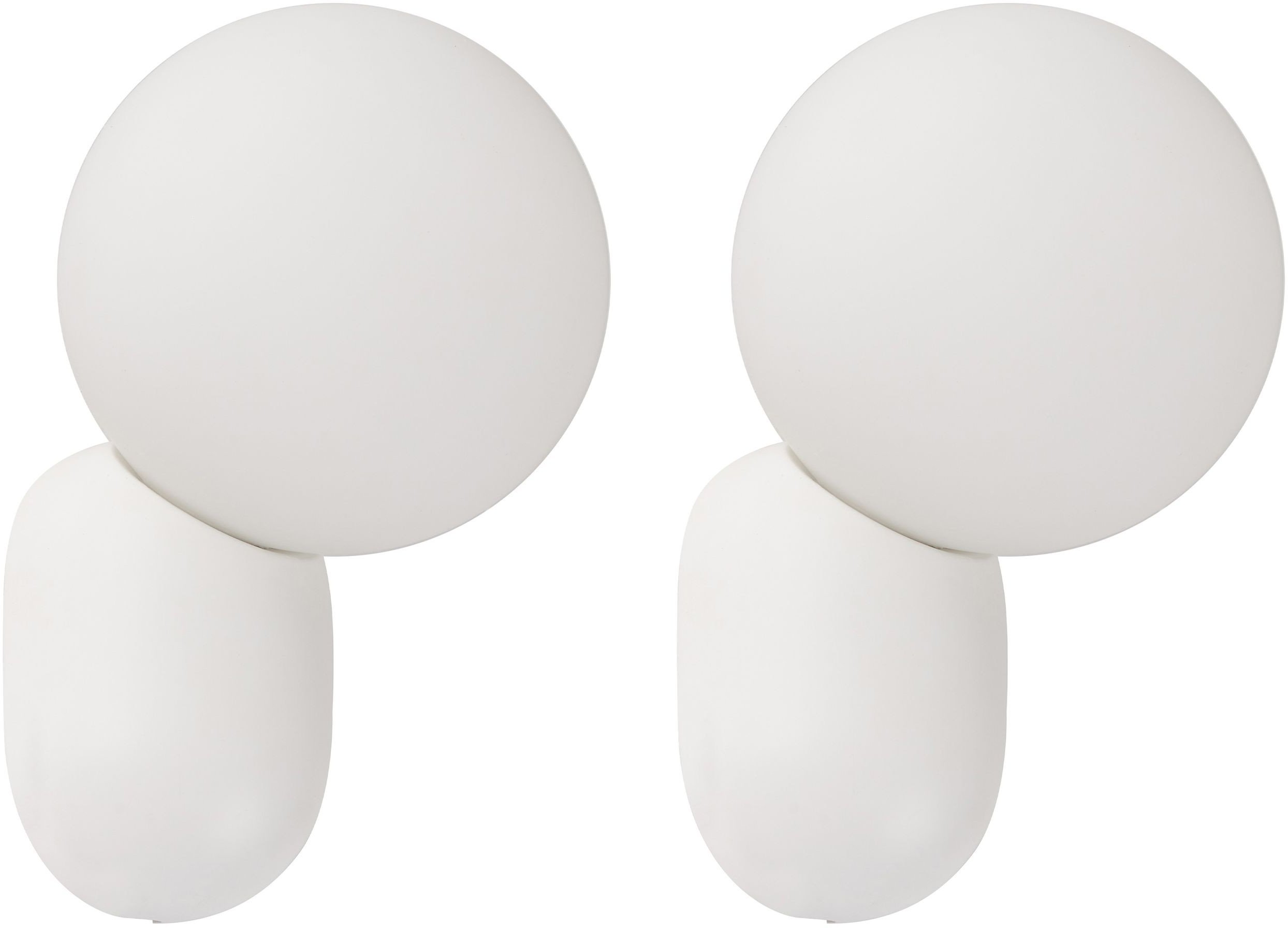 Zestaw 2 lamp ściennych HELME Biały