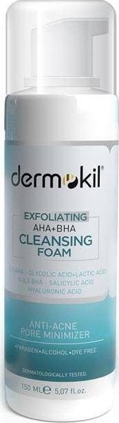 Dermokil Exfoliating Aha+Bha Niacinamide oczyszczająca pianka do twarzy 150ml