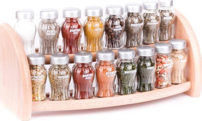 GALD Przyprawnik półka na przyprawy zestaw 16 szt