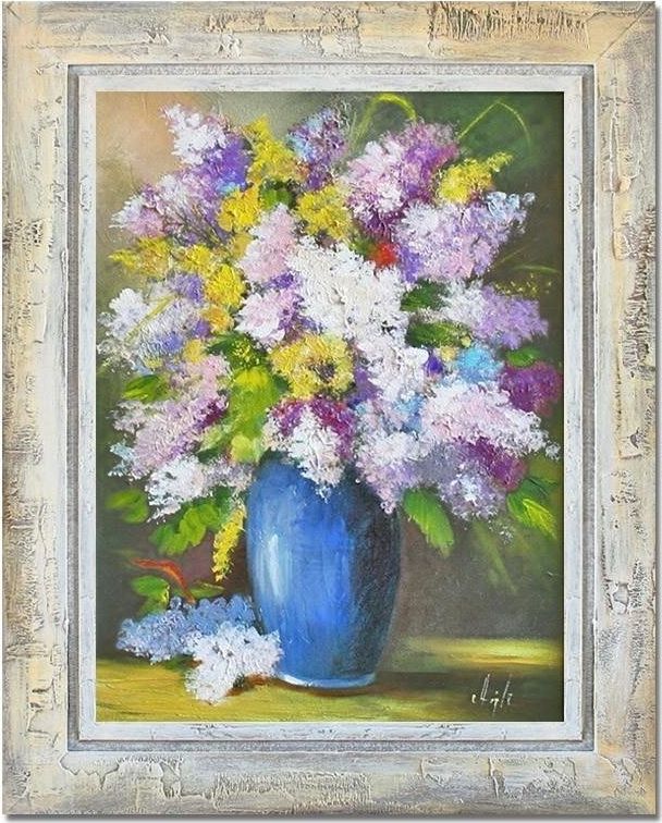 GO-BI Obraz "Bzy" ręcznie malowany 37x47cm