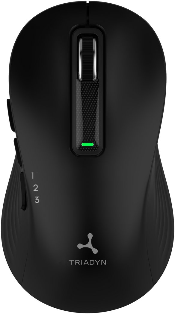 Nowa Bezprzewodowa Mysz Biurowa Triadyn EUROPA Bluetooth 2.4 GHz 1600 DPI Czarna