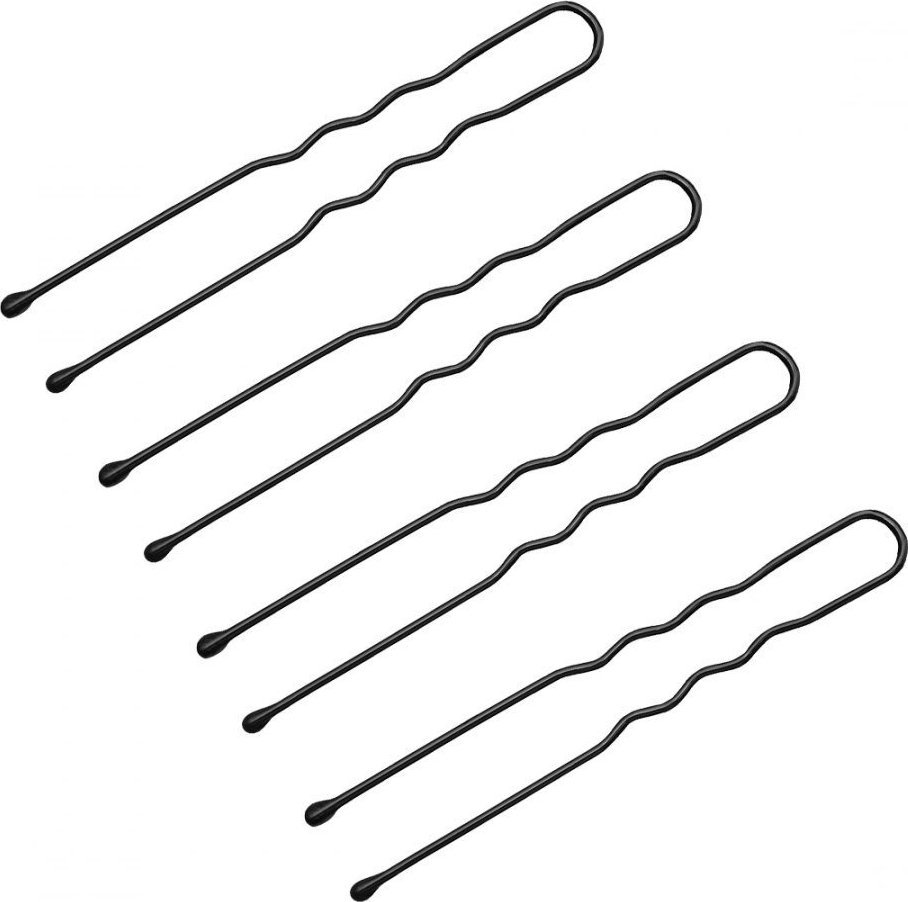 Activeshop Kokówki fryzjerskie do włosów E-63 150 szt. 4,9 cm czarne