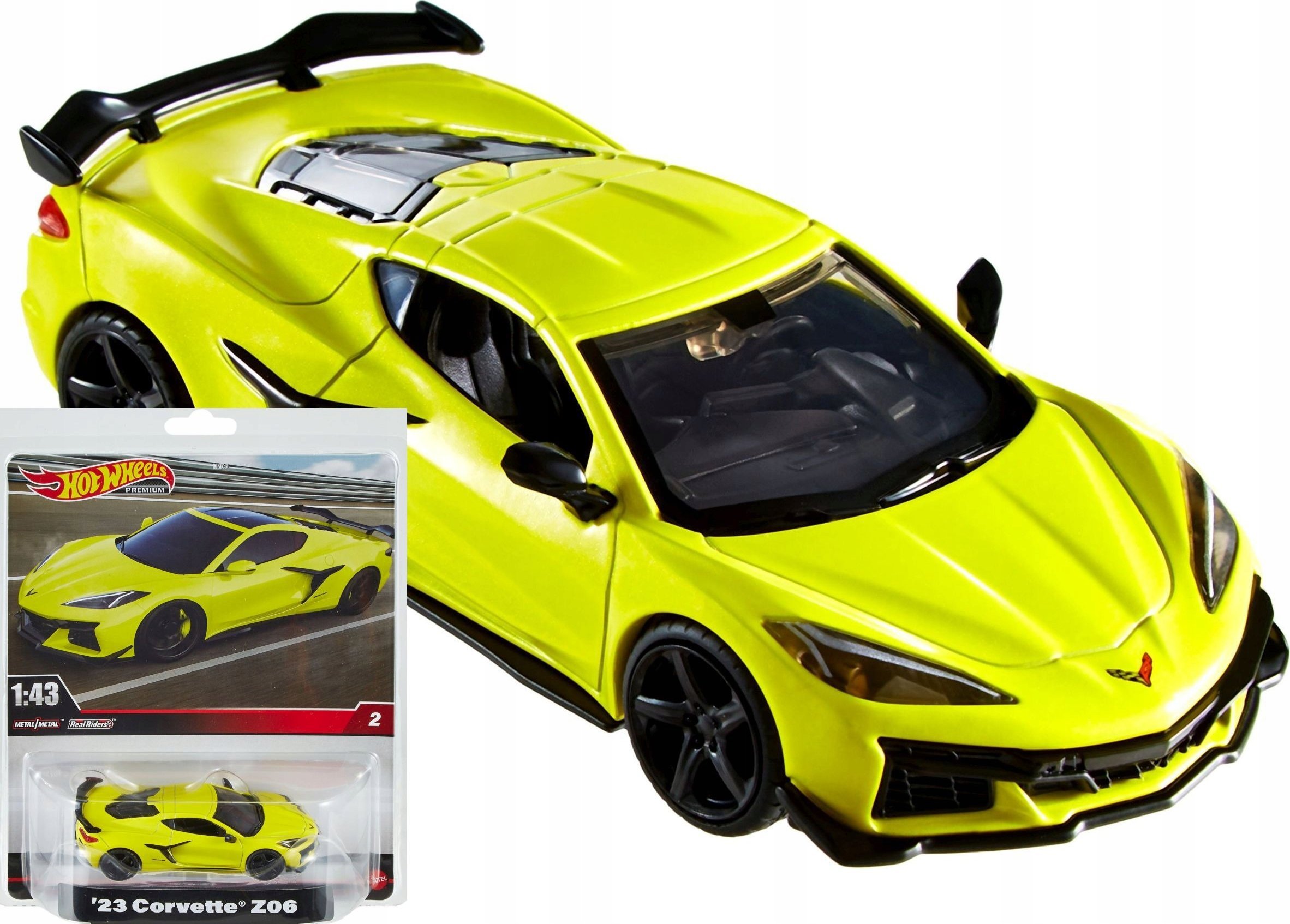 Hot Wheels Pojazd Premium 1:43 Corvette