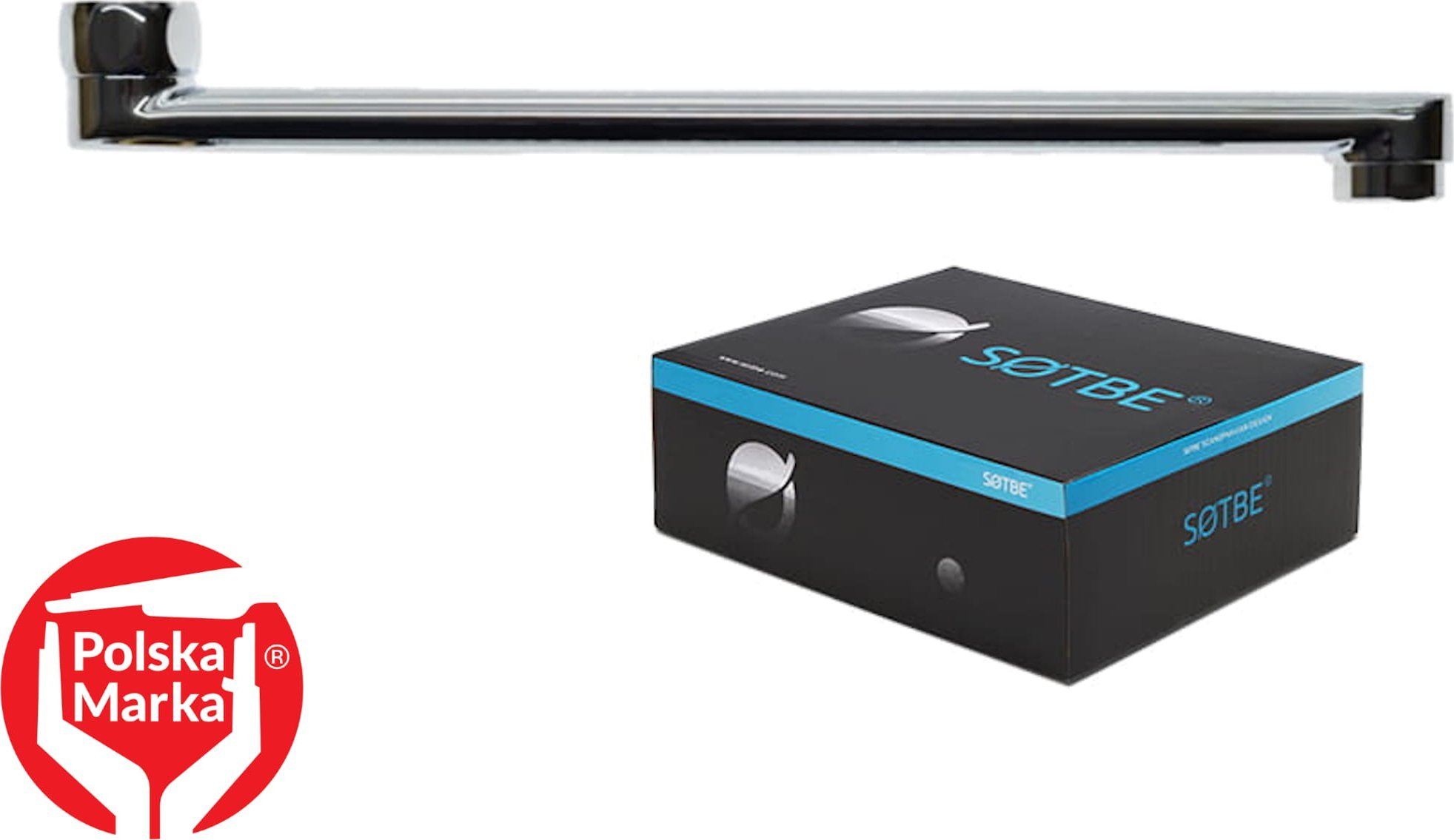 Wylewka Sotbe SOTBE LARK 35 PROSTA wylewka do baterii ściennej