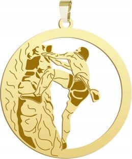 Radziszewska Jewellery Pozłacana Zawieszka Wspinaczka górska GRAWER
