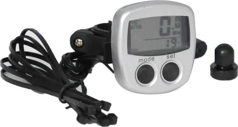 Axer Sport Licznik rowerowy wielofunkcyjny srebrny (A1167)