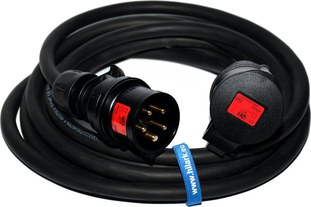 Hilark PRZEDŁUŻACZ SIŁOWY GUMOWY H07RN-F 5x6mm IP44 32A 15m