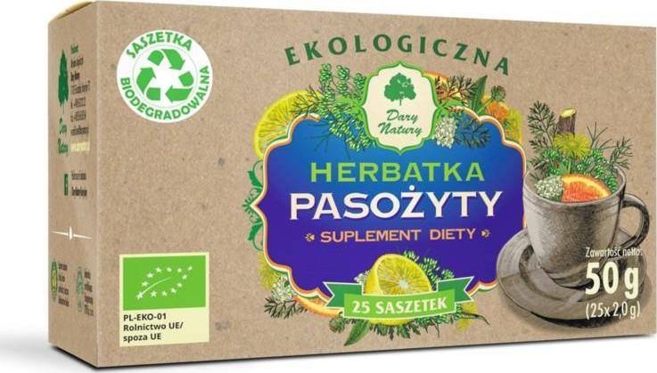 Dary Natury Dary Natury Herbata pasożyty Eko 25 x 2 g