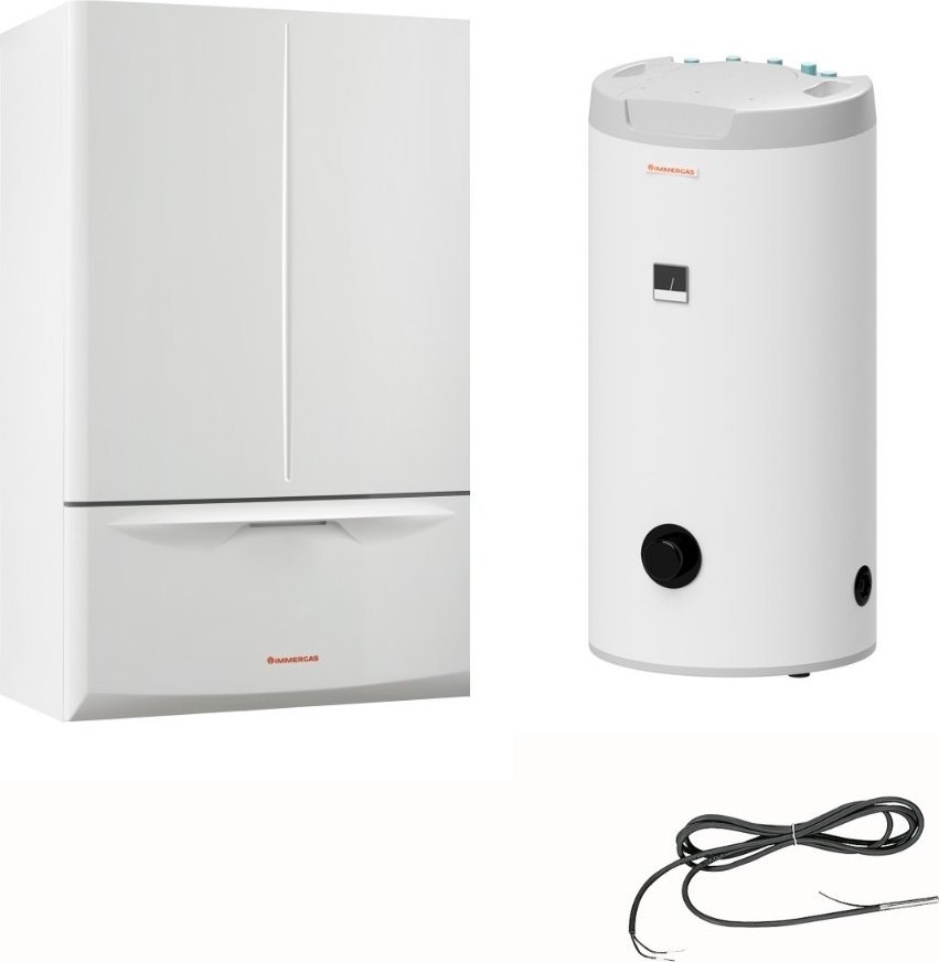 Pakiet 1-fun.kondens. wersja standard - kocioł EXTRA 24 + zasobnik UBS125V3 + sonda kontaktowakotły wiszące