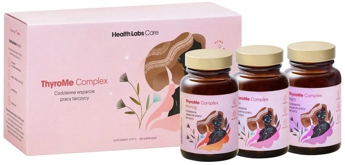 HEALTHLABS_SET ThyroMe Complex wspierający prawidłowe funkcjonawanie tarczycy suplement diety ThyroMe Morning 30kaps. + ThyroMe Day 30kaps. + ThyroMe