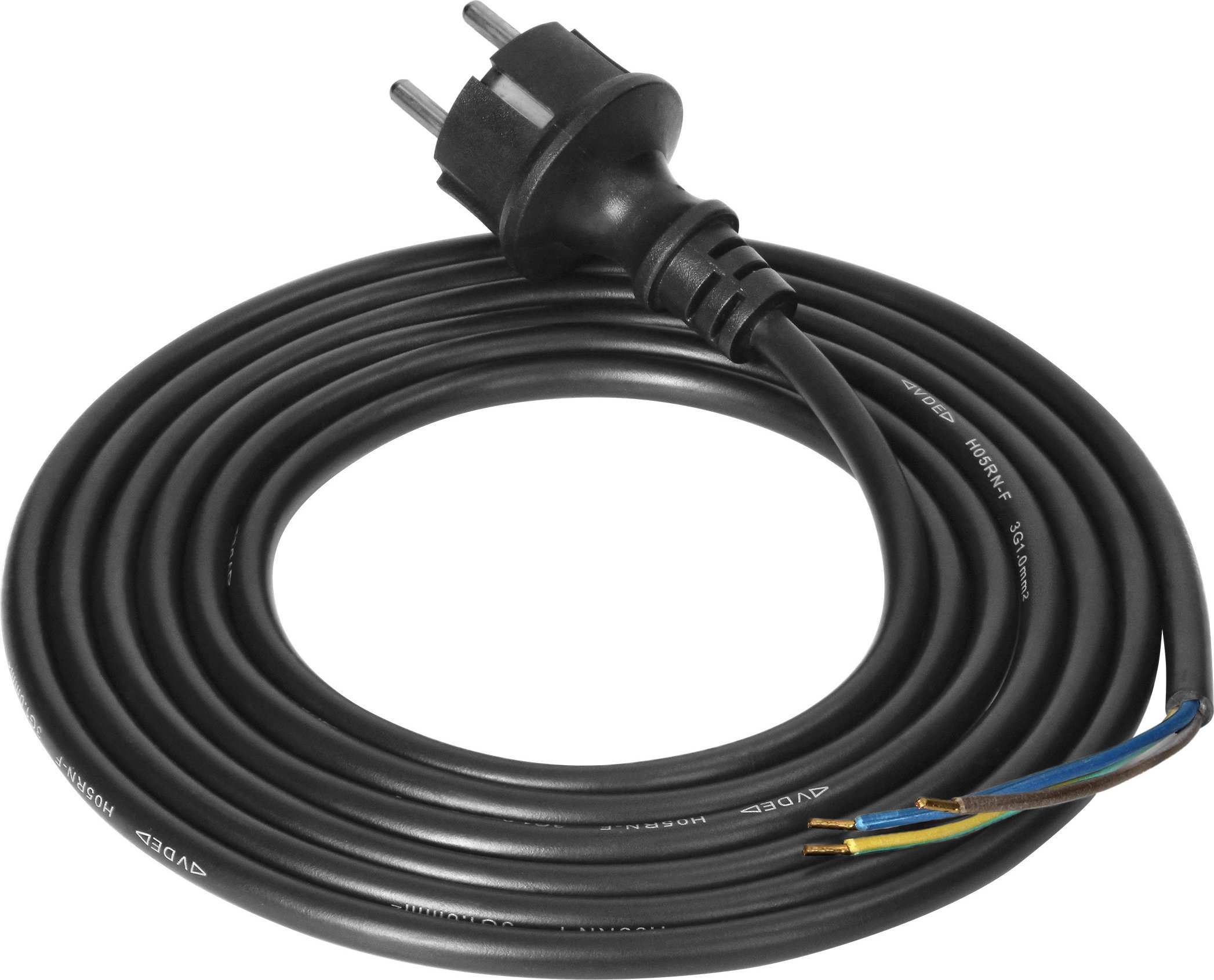 Orno Przewód przyłączeniowy, wtyczka guma, 3x1mm2, 3m