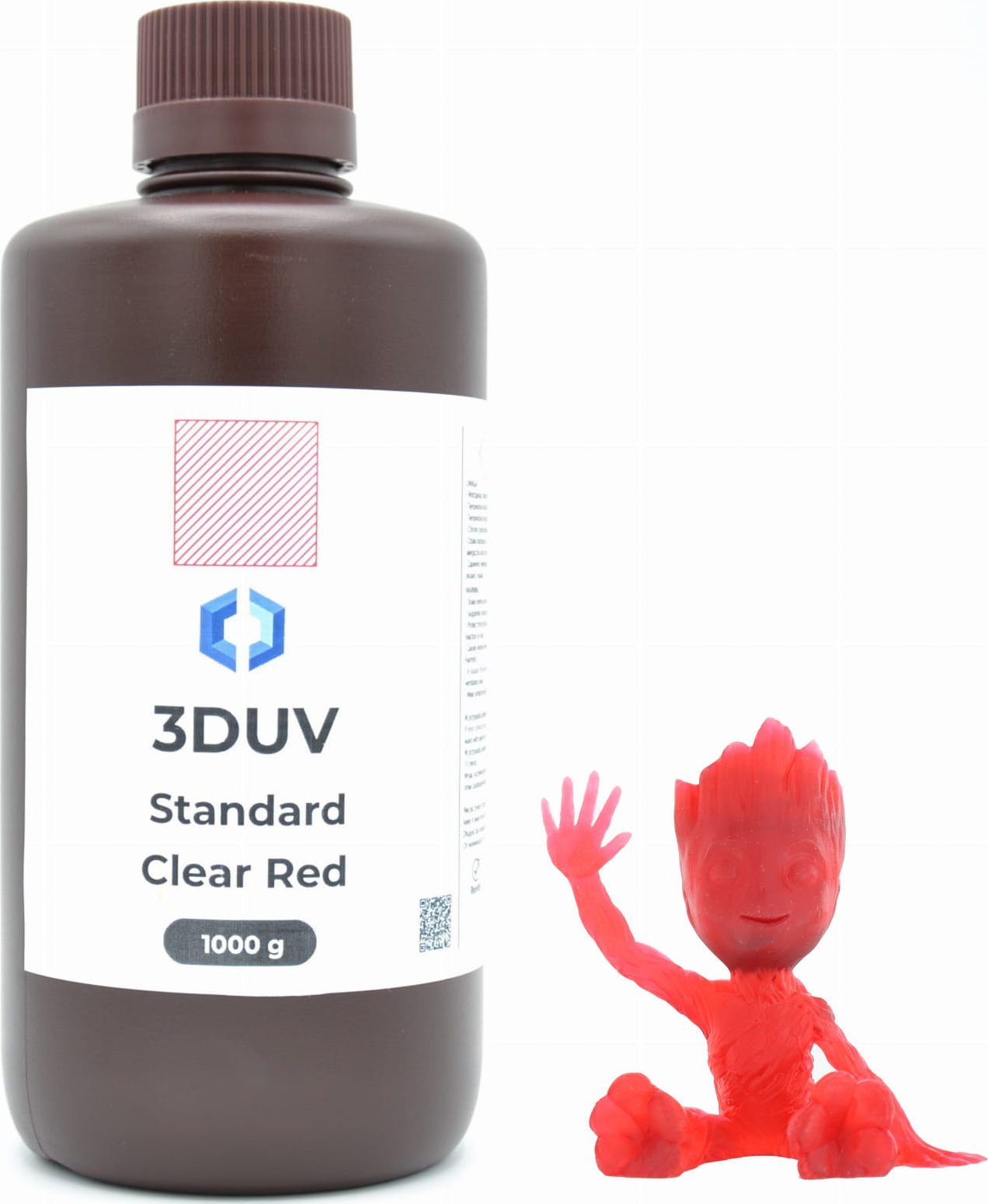 3DUV Żywica 3DUV Standard Clear Red 0,5 kg