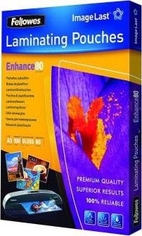 Fellowes Fellowes Peel and stick pouches adhesive back, 80 micron, A3 - 5302302