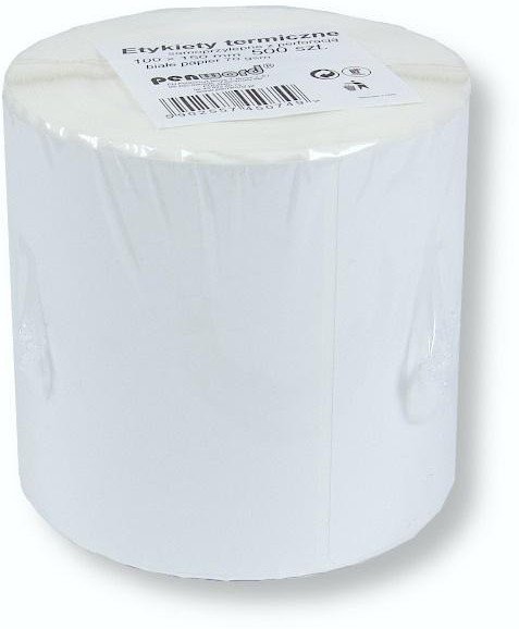 Etykiety termiczne z perforacją 100x150mm 500szt EDUKAMP