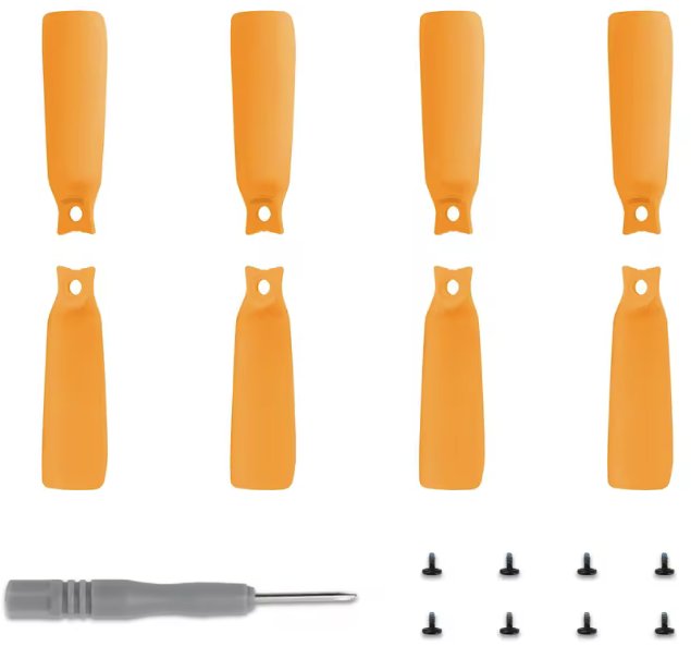 ŚMIGŁA DO DRONA DJI FLIP ZESTAW KOMPLET NA DRONA 8 SZTUK 4XCW + 4XCCW ORANGE - KOD 4022F