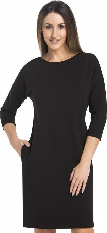 Teyli Sukienka damska do kolan Lana czarna M Czarny
