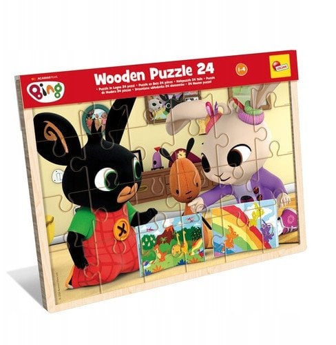 LISCIANI BING DREWNIANE PUZZLE (24 EL.) W DISPLAYU