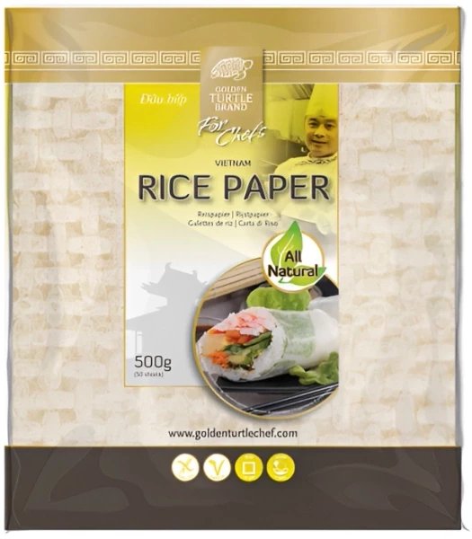 Papier ryżowy kwadratowy 19cm, 500g - Golden Turtle