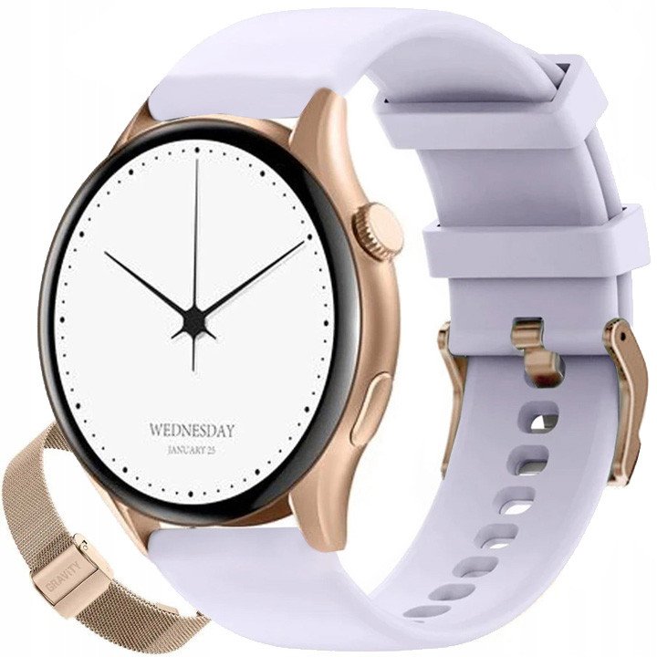 Zegarek damski SMARTWATCH GRAVITY GT11-7 RGD/RGD/PR