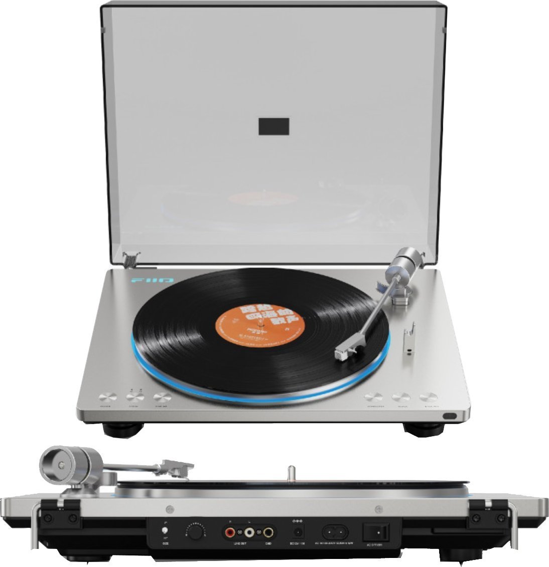 FIIO TT13 BT Gramofon automatyczny z pilotem i bluetooth srebrny