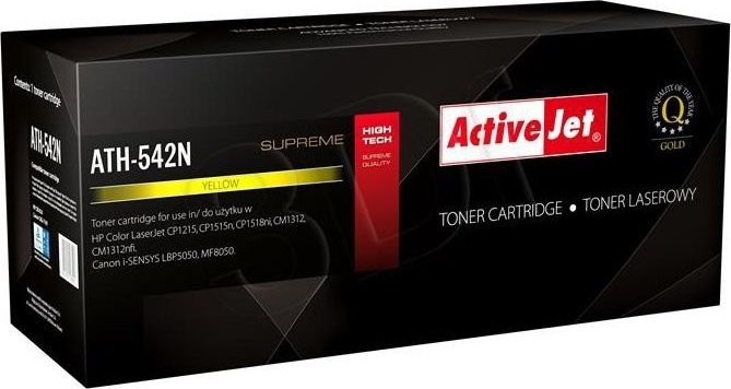 Toner Activejet Toner Activejet ATH-542N - zamiennik HP 125A CB542A Canon CRG-716Y Supreme 1600 stron żółty -