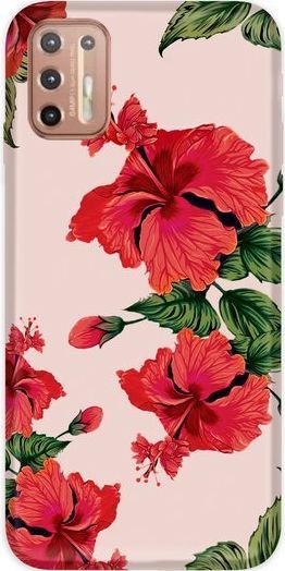 CaseGadget CaseGadget ETUI NADRUK CZERWONE MAKI MOTOROLA MOTO G9 PLUS standard