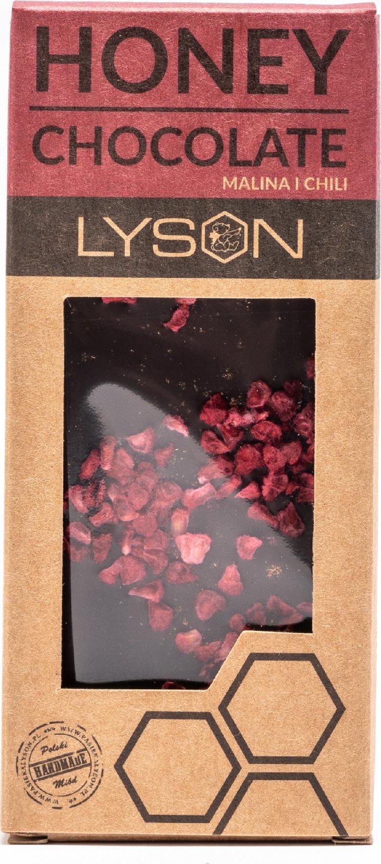 Łysoń Czekolada ciemna z miodem malina chili (CU1121) - CU1121
