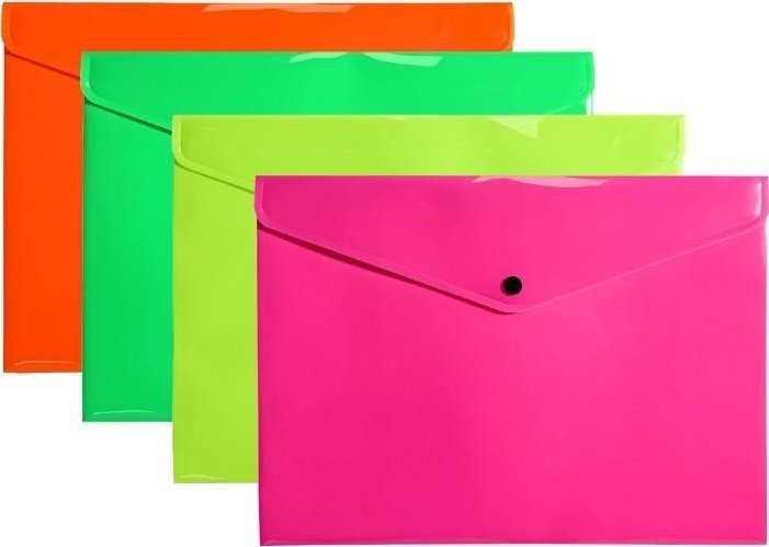 Teczka koperta A4 PP neon (10szt)