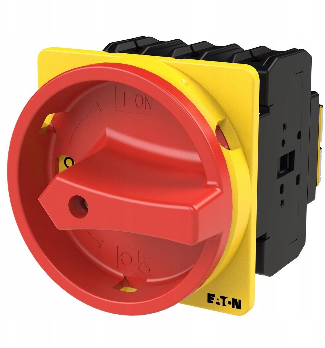 Rozłącznik główny, 3 bieg., 80 A, montaż natablicowy, pokrętło czerwono-żółte z blokadą na kłódkę P3-80/EA/SVB EP-400924