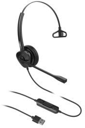 Słuchawki Fanvil HT301-U słuchawki/zestaw słuchawkowy Przewodowa Opaska na głowę Biuro/centrum telefoniczne USB Typu-A Czarny