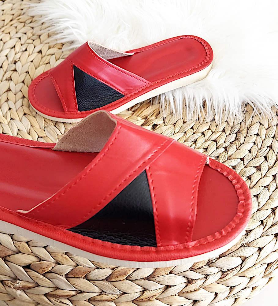 Pantofelek24 Bordowe klapki domowe /G13-1 10936 S195/ 40