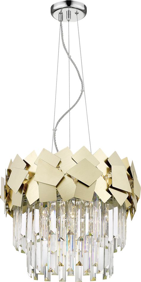 Lampa wisząca Selsey SELSEY Lampa wisząca Priverno złota 54-154 cm