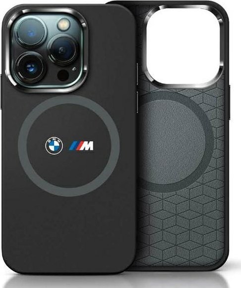 BMW BMW BMHMP16S23SROK iPhone 16 6.1" czarny/black hardcase M Silicone Printed Ring MagSafe