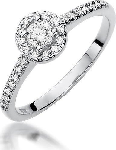 Best Diamonds złoty pierścionek z brylantem 0.28ct 20