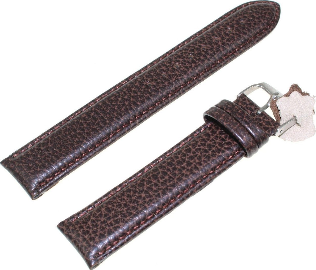 Diloy Skórzany pasek do zegarka 20 mm Diloy 131EL.20.2 brązowy XL