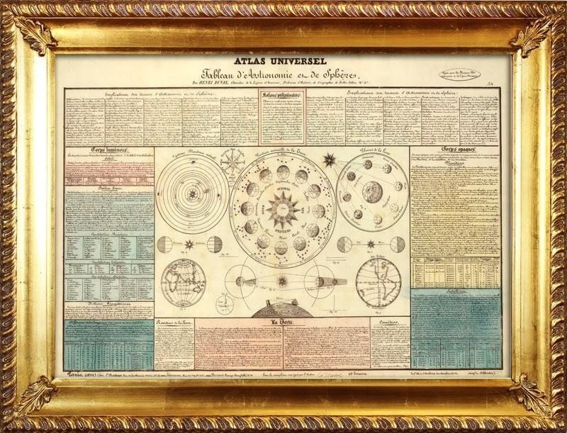 GO-BI Obraz - Mapy 64x84cm