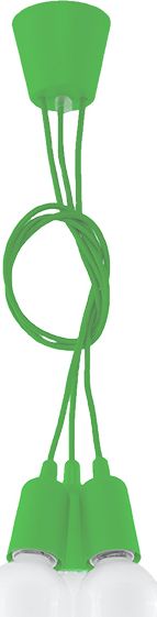 Lampa wisząca Sollux Lampa wisząca DIEGO 3 zielony