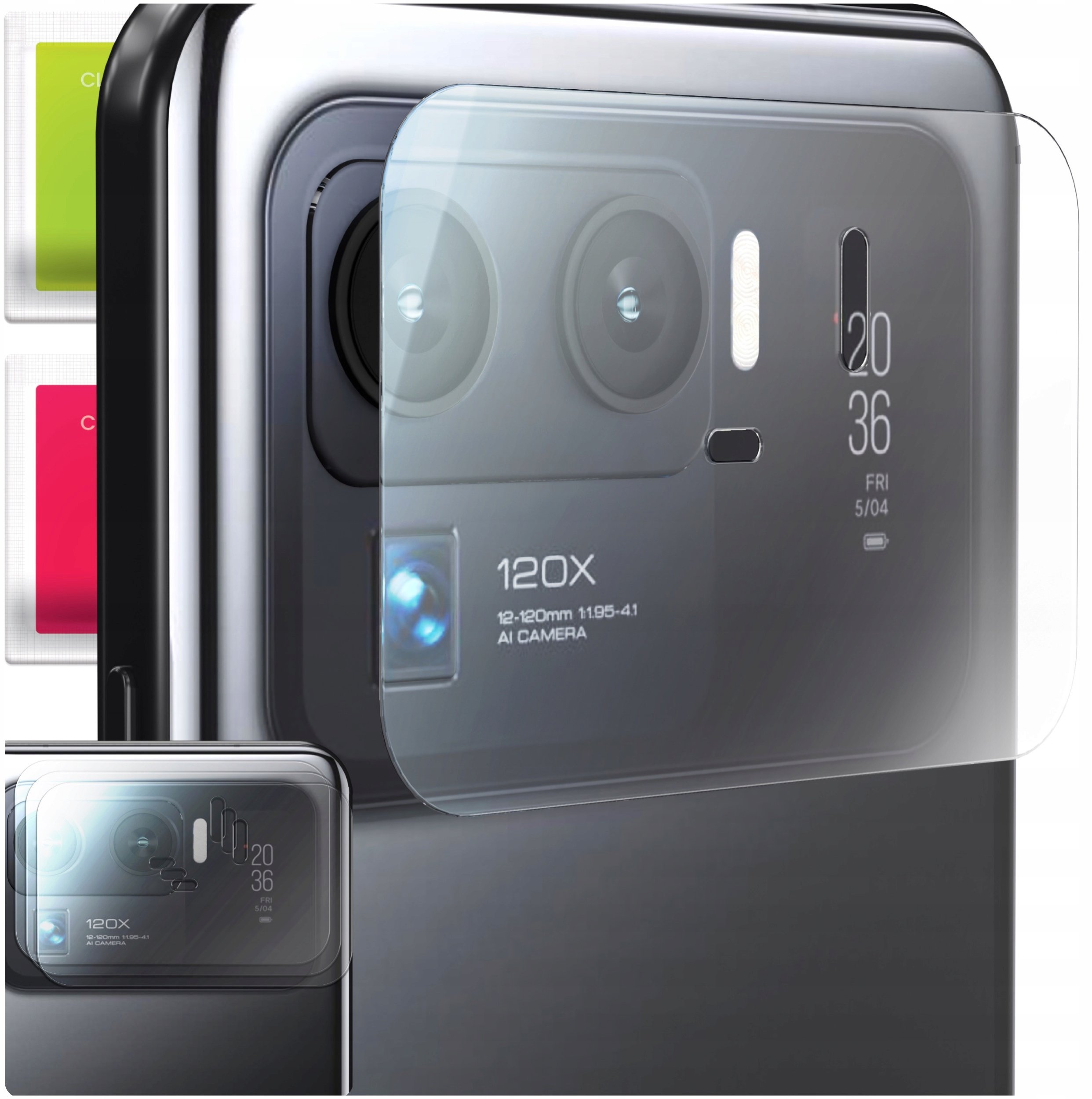 3-PAK Szkło Na Aparat Do Xiaomi Mi 11 Ultra (Hartowane, Na Obiektyw, 9H)