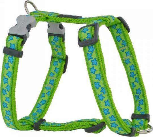 RedDingo Szelki dla psa Red Dingo Style Turkusowy gwiazda Kolor Zielony 37-61 cm