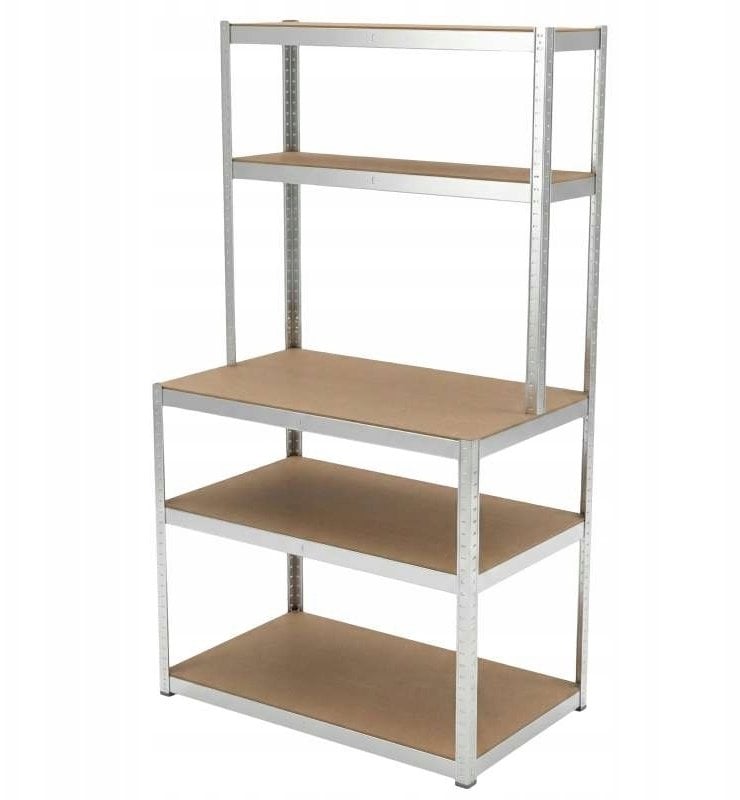 PRO Regał met wcis z blatem rob 5p 180×100×60×30 175 kg oczy