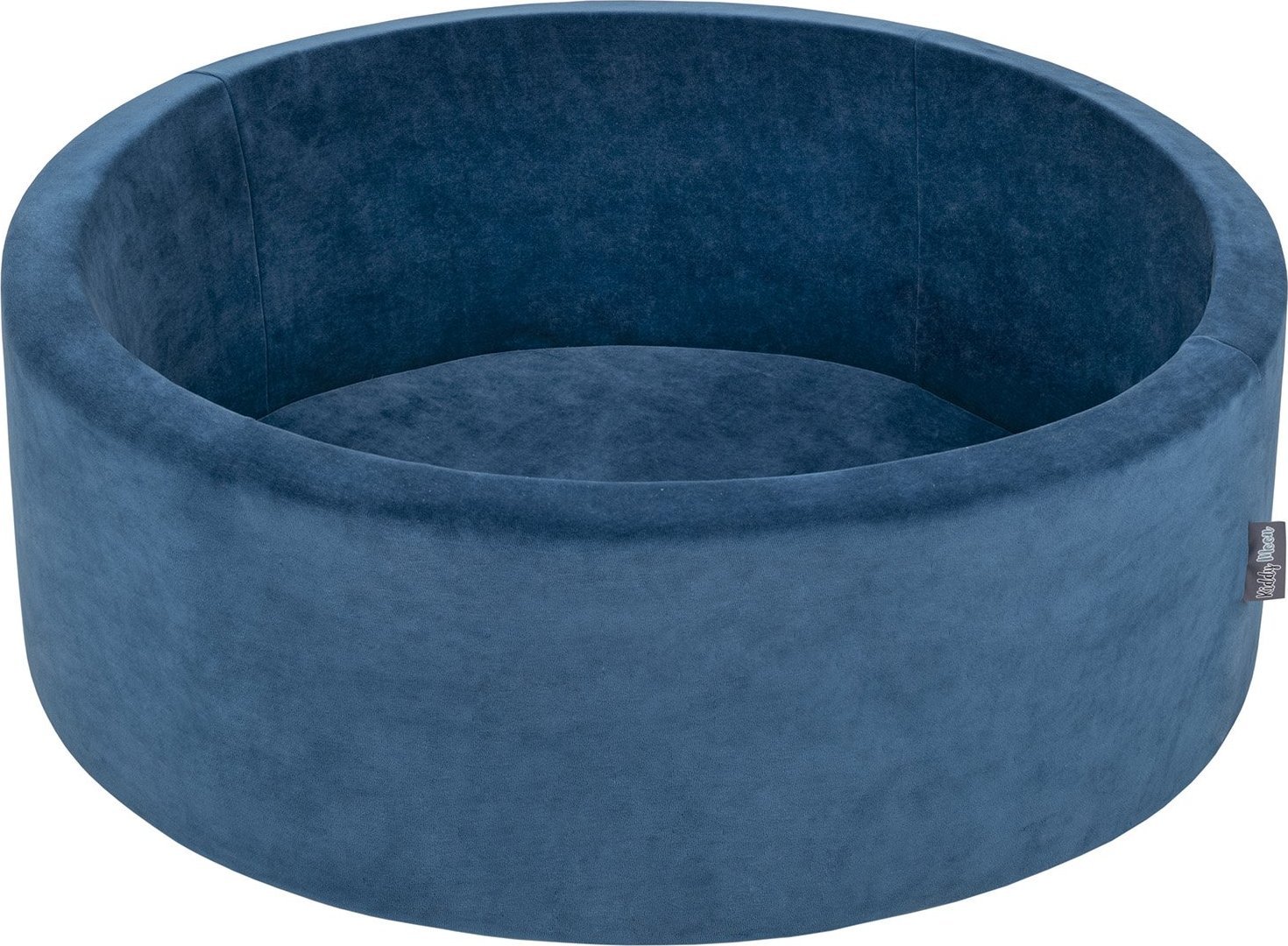 KiddyMoon KiddyMoon Suchy basen okrągły VELVET turkus laguny 90x30cm/BEZkulek Zabawka basen piankowy