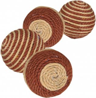 Trixie Piłka do zabawy, śr. 4 cm brąz/beż