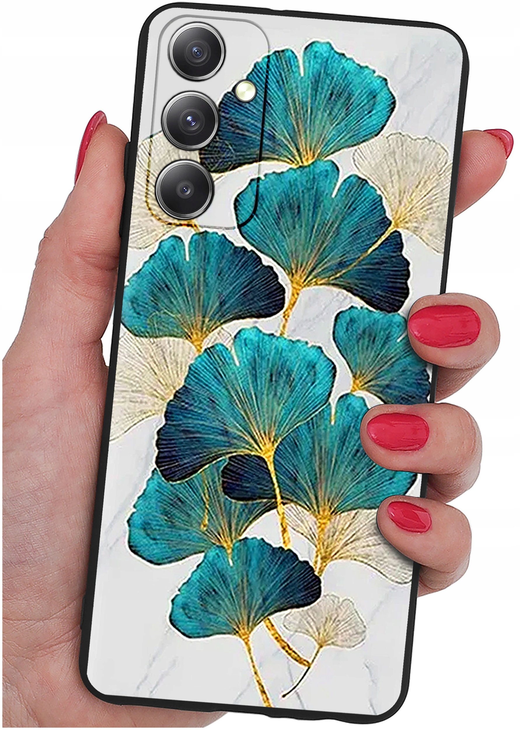 ETUI do Samsung Galaxy M23 5G WZORY |SILIKONOWE MATT CASE + SZKŁO 9H