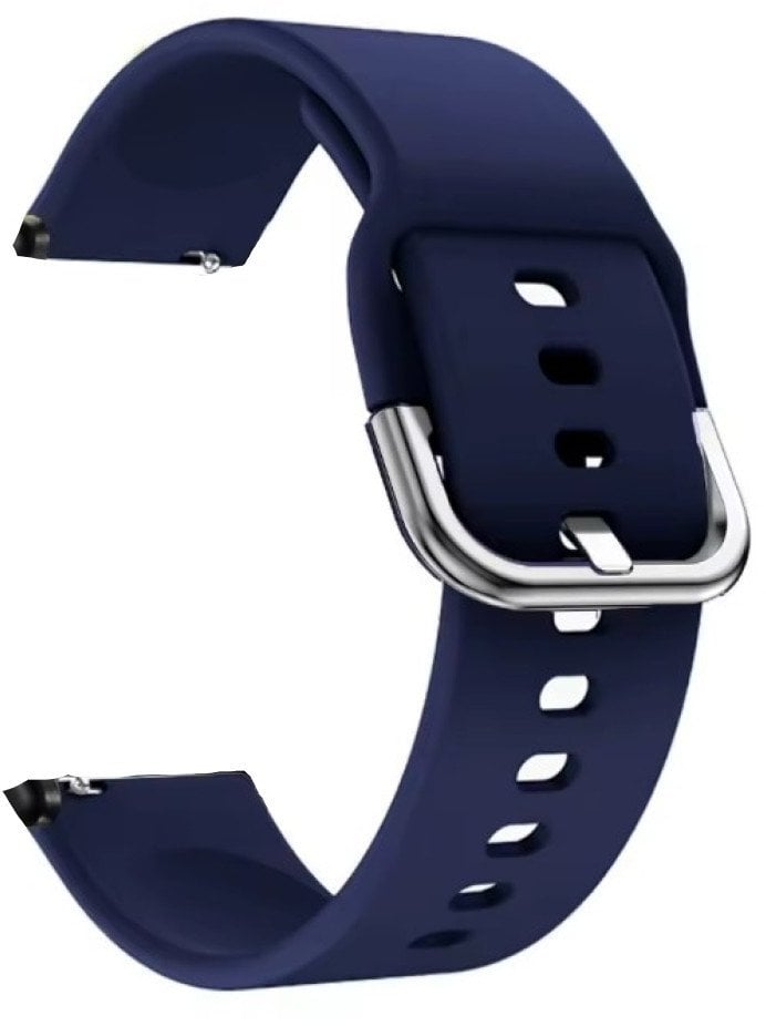 PASEK DO SAMSUNG GALAXY WATCH FE / 7 / 6 / 6 CLASSIC / 5 / 5 PRO / 4 / 4 CLASSIC / 3 41MM / 42MM 20MM GRANATOWY