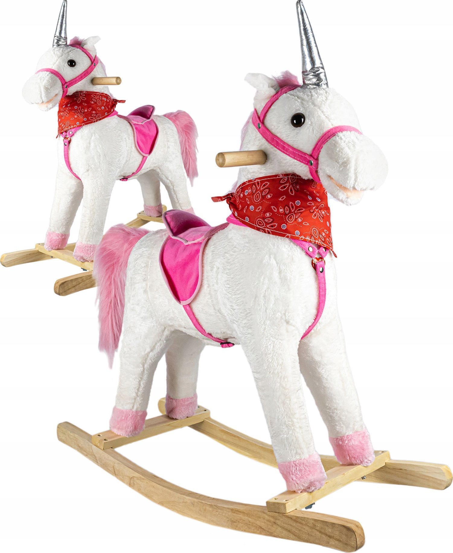 Śpiewający Koń Na Biegunach Duży Bujany Jednorożec Interaktywny Dla Dzieci
