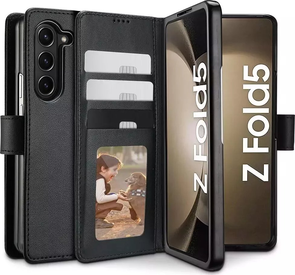 Tech-Protect Etui portfel Wallet do Samsung Galaxy Z Fold 5 Black