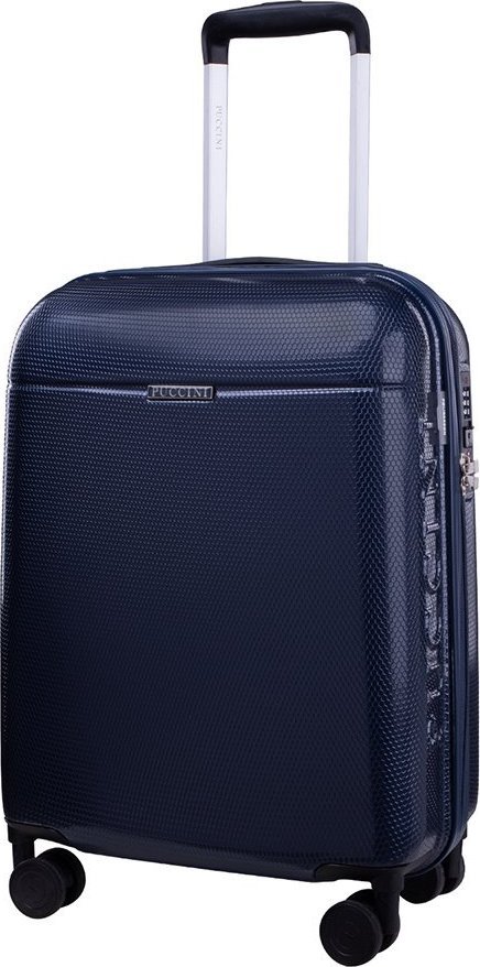 Puccini Mała kabinowa walizka PUCCINI VOYAGER 2.0 PC052C 7A Granatowa
