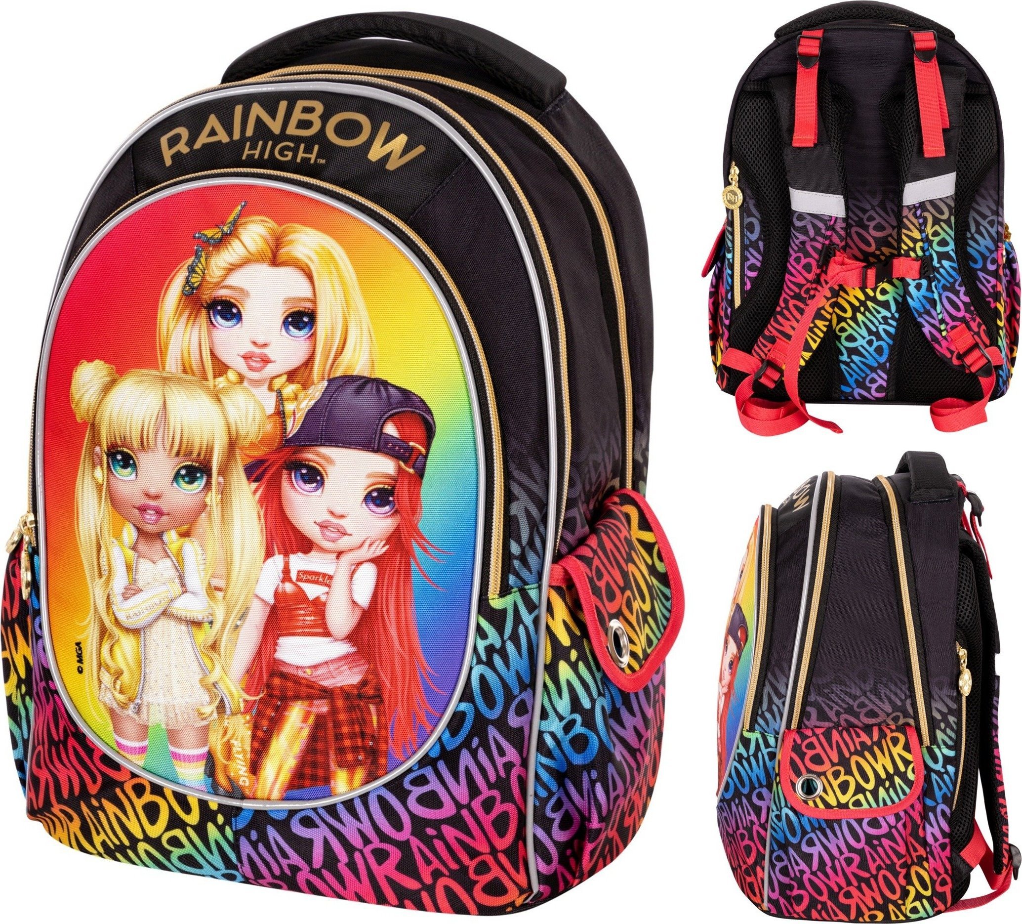 Astra Tornister ultra lekki ergonomiczny Rainbow High Golden Style Astrabag