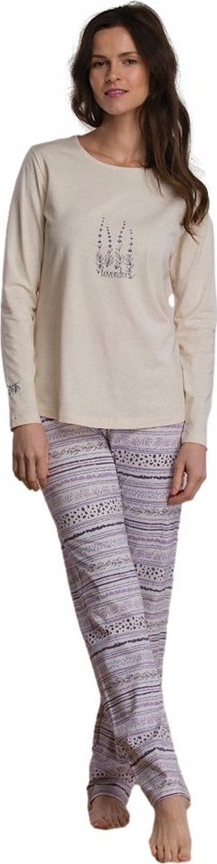 Key KEY długa piżama pidżama damska bawełna S