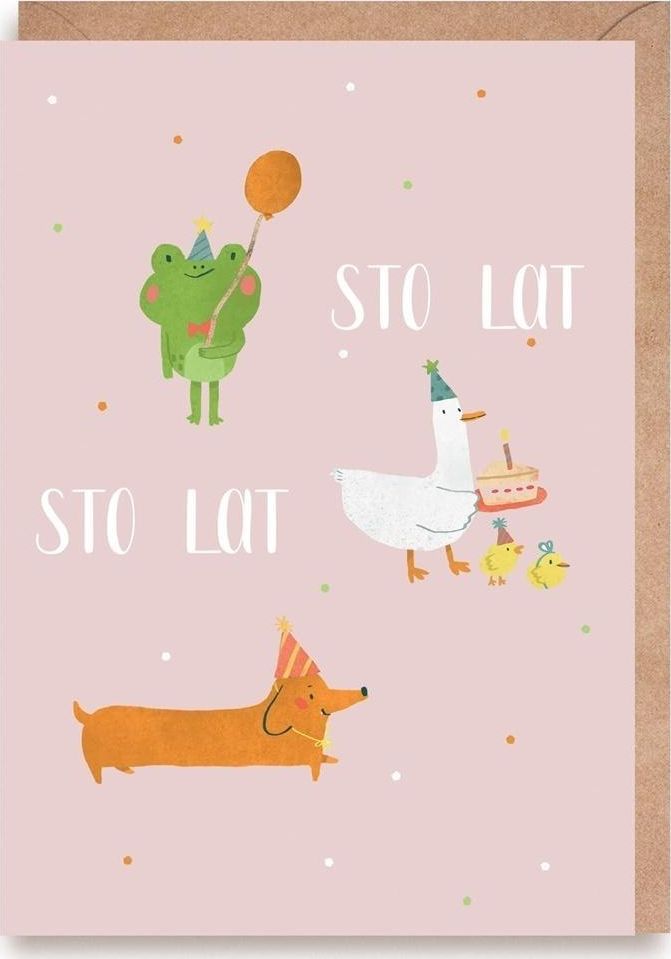 Cardie Kartka urodzinowa Zwierzaki K152